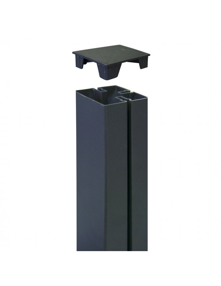 Chapeau aluminium pour poteau "ALUPOST" - Anthracite  Accessoires pour clôture, bordure et occultation