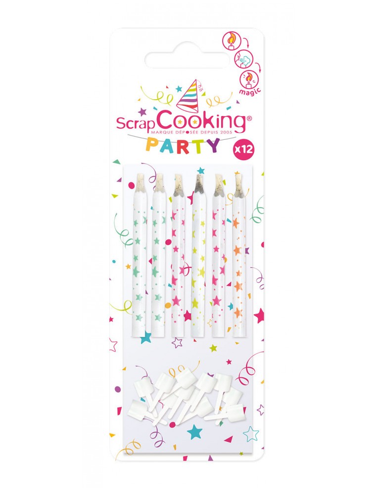 12 bougies magiques ScrapCooking Anniversaire et déco de fête