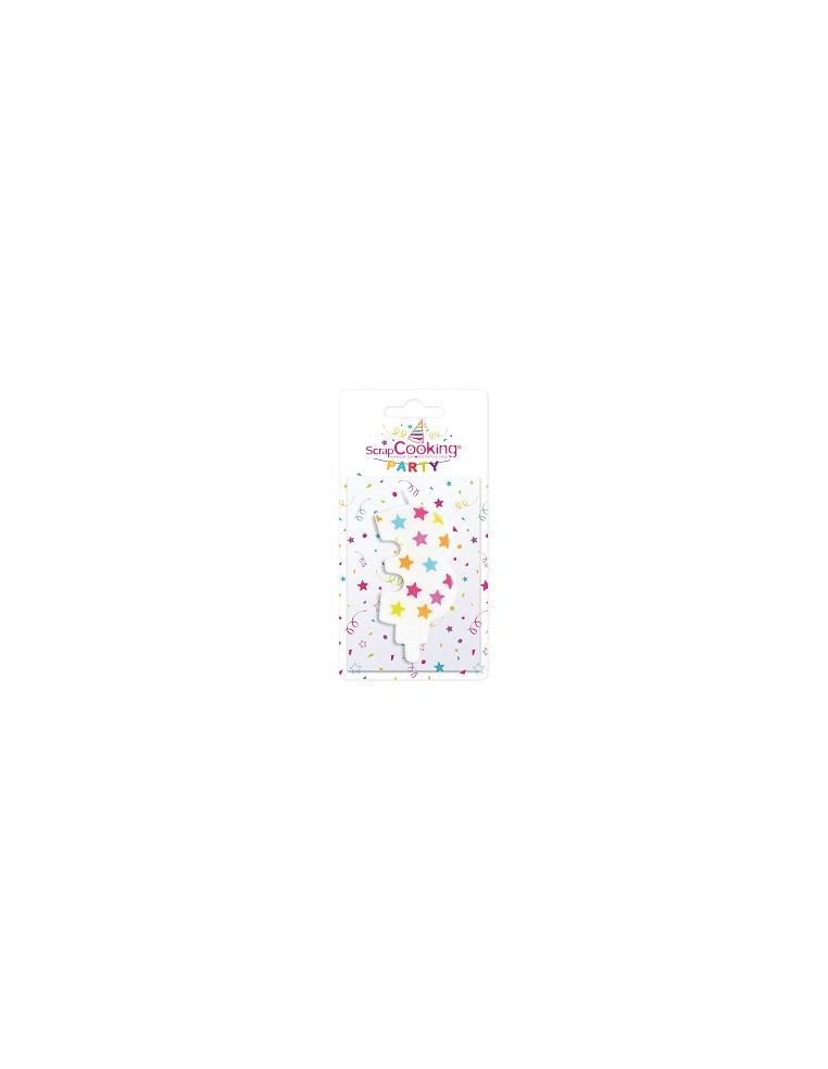 Bougie numéro 3 ScrapCooking Anniversaire et déco de fête