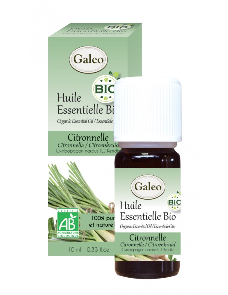 Huile essentielle Bio - Citronnelle GALEO  Huile essentielle