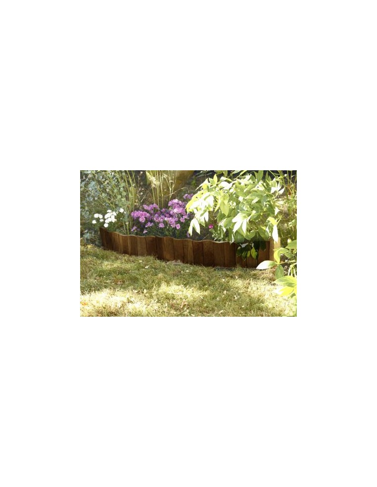 Bordure à planter - Vague marron - L.110.5 x H.30 cm Forest Style Bordures