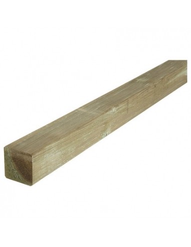 Poteau en bois carré 7x7x180cm Forest Style Accessoires pour clôture, bordure et occultation