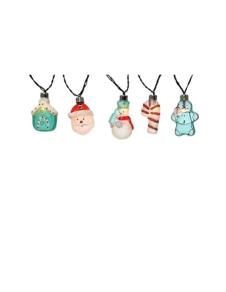 Guirlande Vintage de Noël 10 LED - 4,5 m  Eclairage