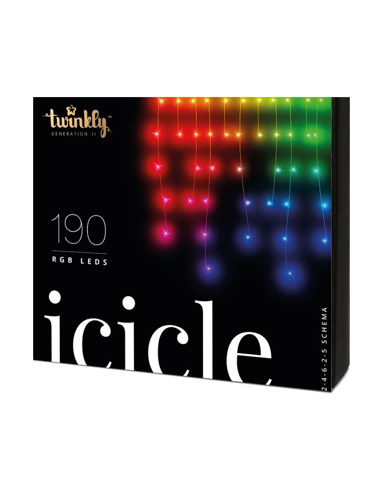 Stalactites Twinkly - Rideau 190 LEDs Twinkly Eclairage