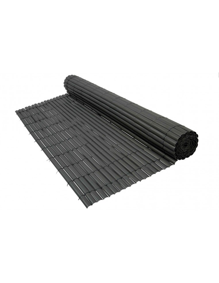Canisse plastique simple face - L.3,00 x H.1,50 m - Gris Green Way NC Occultation, canisse et treillage