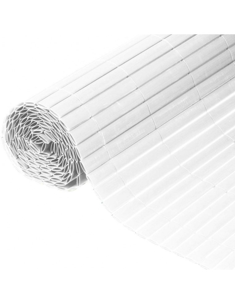 Canisse plastique double faces - L.3,00 x H.1,00 m - Blanc Green Way NC Occultation, canisse et treillage