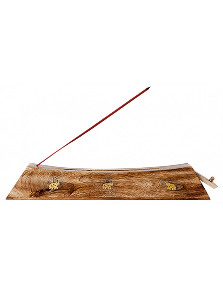 Support encens bâton - Barque en bois GALEO  Encens