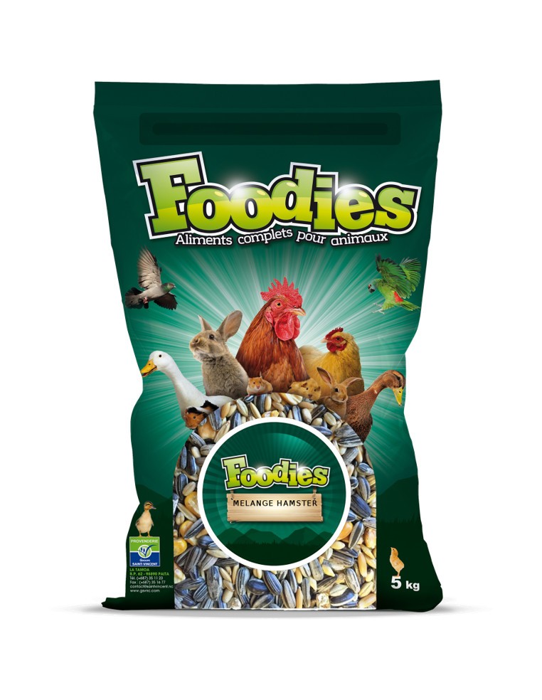 Mélange Hamster 5Kg Foodies Alimentation et friandise