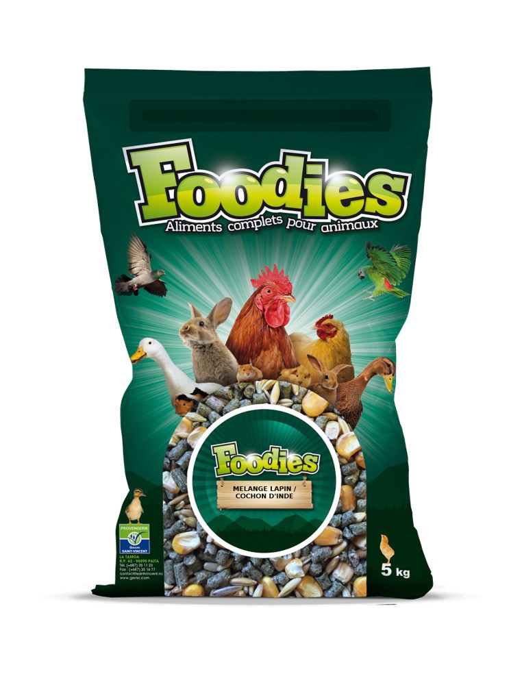 Mélange lapin et cochon d'inde 5Kg Foodies Alimentation et friandise