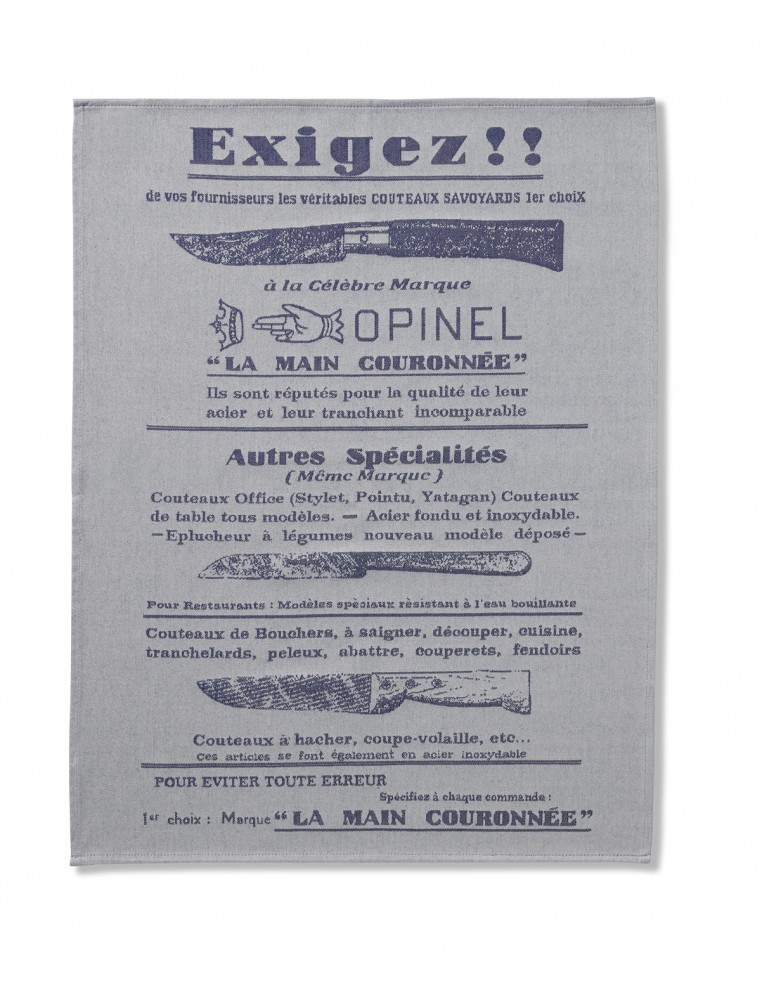 Torchon Opinel "Exigez" Opinel Arts de la table