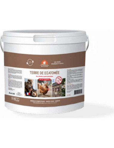 Terre de diatomée 5 Kg non calcinée - Le Fermier  Soin et entretien