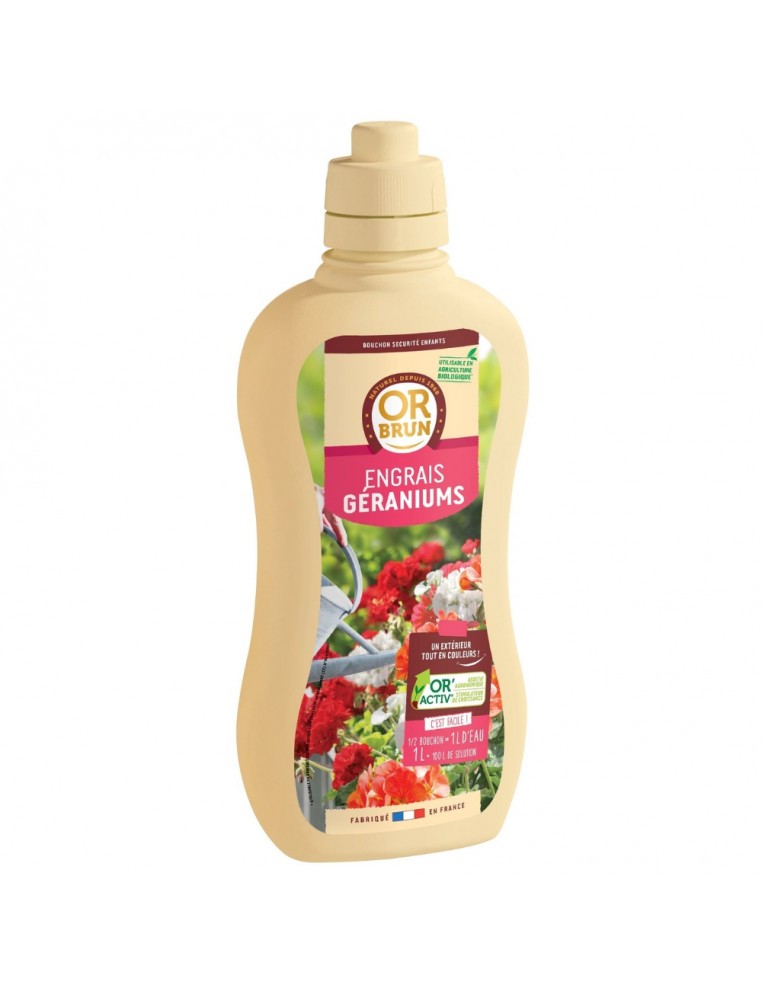 Engrais géraniums 1L - Or brun Or Brun Engrais spécifique