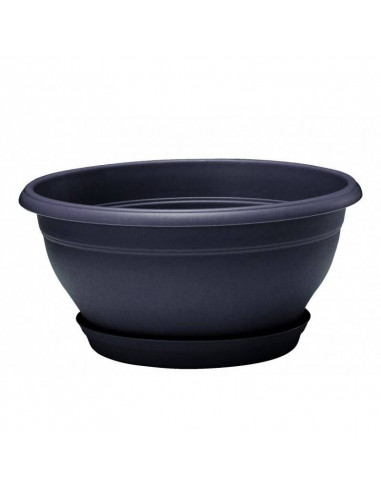 Coupe Lotus avec soucoupe clipsée Poétic Jardin Pot et bac en plastique rond