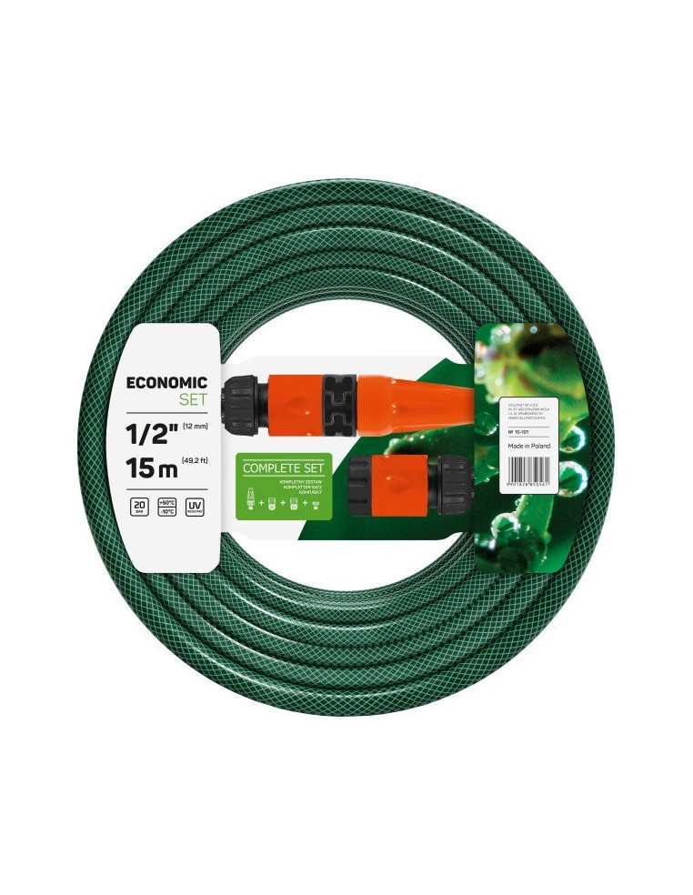 Kit tuyau arrosage Ø12.5mm X 15m Cellfast Tuyaux