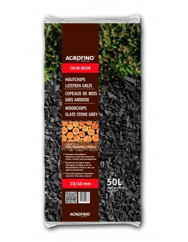 Copeaux de bois anthracite Agrofino Paillage