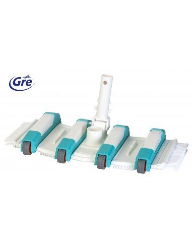 Balai Manuel 8 Roues Avec Brosses Latérales Premium - Gré Gré Nettoyage piscine et spa
