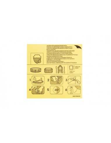 Kit De Réparation Etanche 6.5X6.5cm 10 Pièces - Bestway BestWay Accessoires Piscine Hors-Sol