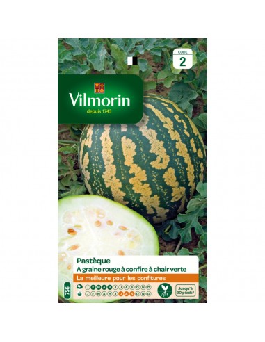 Pastèque à Graine Rouge à Confire à Chair Verte - Vilmorin Vilmorin Graines du potager