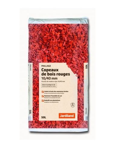 Copeaux de Bois rouge Jardiland 50L Jardiland Paillage