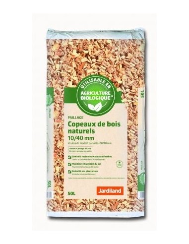 Copeaux de Bois naturel Jardiland 50L Jardiland Paillage