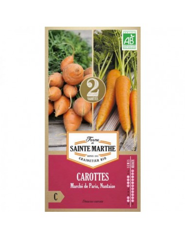 Carottes En Mélange Bio - Saint Marthe La Ferme Sainte Marthe Graines du potager