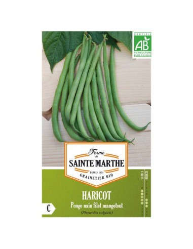 Haricot Vert Nain Pongo 80G Bio - Saint Marthe La Ferme Sainte Marthe Graines du potager