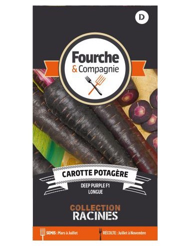 Carotte Potagère Deep Purple - Fourche & Compagnie Fourche & Compagnie Graines du potager