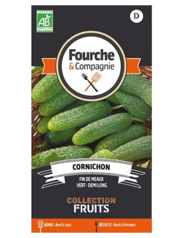 Cornichon Fin De Meaux Bio - Fourche & Compagnie Fourche & Compagnie Graines du potager