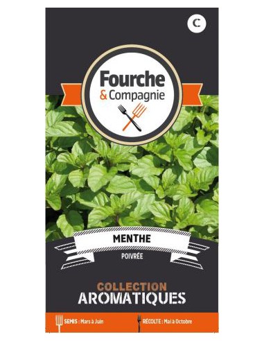 Menthe Poivrée - Fourche & Compagnie Fourche & Compagnie Graines aromatiques