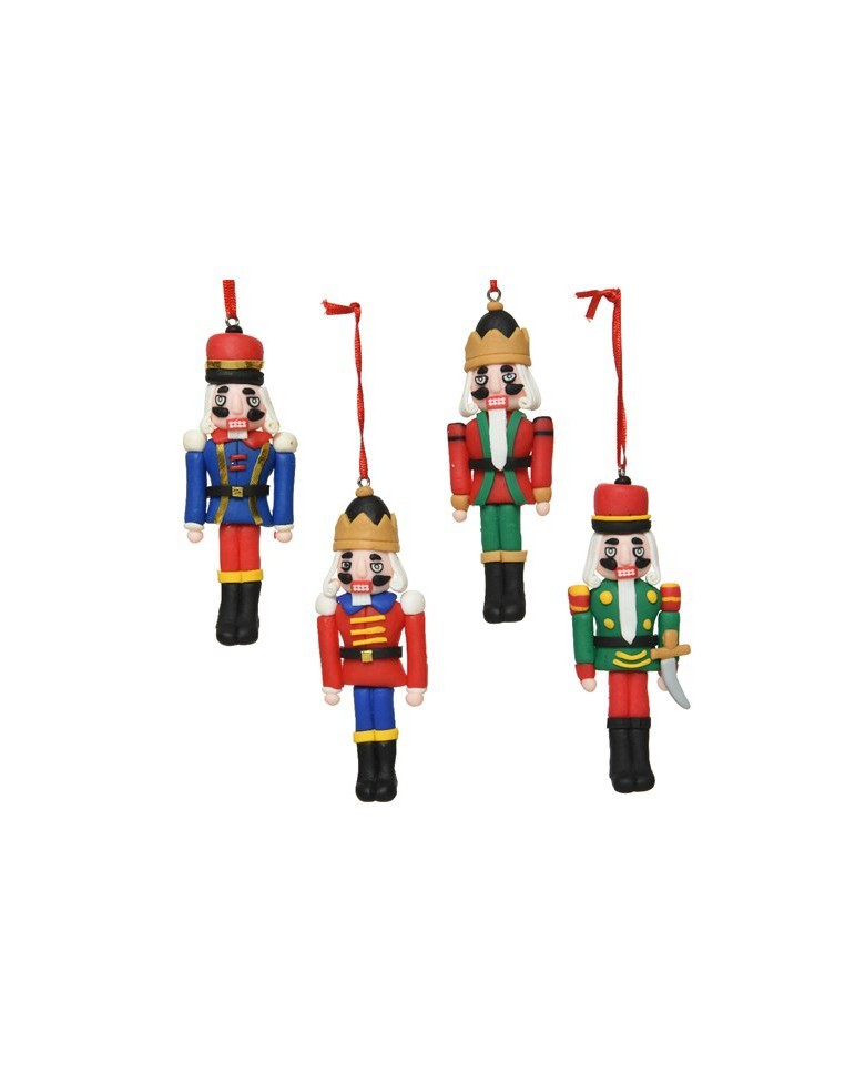 Suspension en Céramique "Casse-Noisettes" H.10cm Kaemingk Décoration Noël Tradition