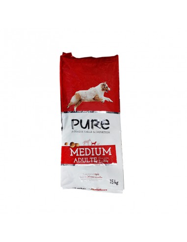 Croquette Chien Medium Adulte 15Kg - Pure Pure Alimentation et croquette
