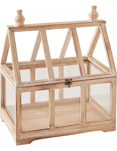 Serre décorative en bois et verre  Petit objet à poser