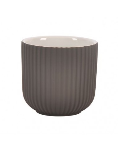 Cache pot en céramique charbon Ø11cm - Jardiland Jardiland Cache-pots
