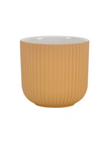 Cache pot en céramique beige Ø15cm - Jardiland Jardiland Cache-pots