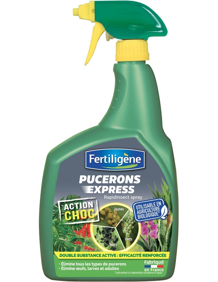 Insecticide Biologique contre les Pucerons Express 700ml - Fertiligène Fertiligène Insecticide naturel