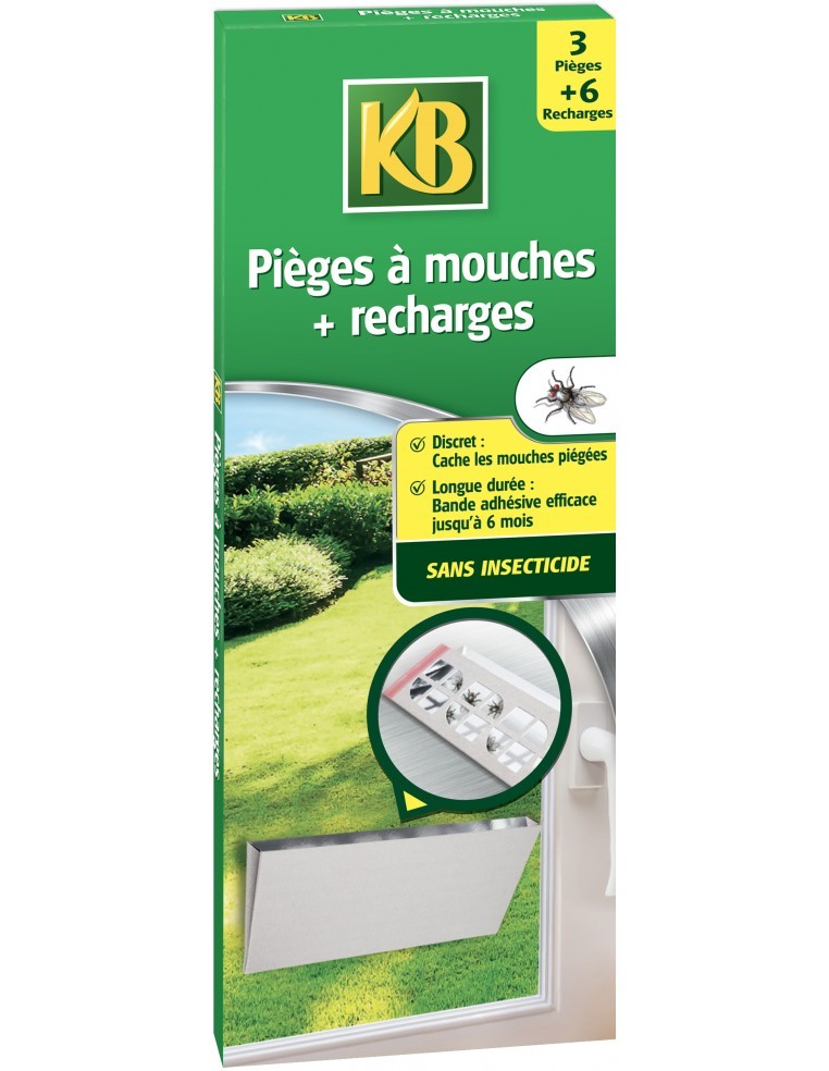 Piège Autocollant pour Mouche X 3 + Recharge X 6 - KB KB Anti-nuisible