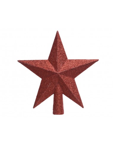 Cimier en Etoile H.19cm - Rouge Kaemingk Décoration Noël Tradition