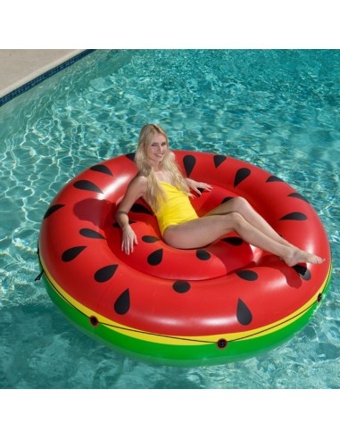 Bouée ilot Pastèque BestWay Baignade et jeu de piscine