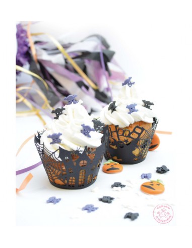 Contour en papier pour cupcake "Halloween"- ScrapCooking ScrapCooking Anniversaire et déco de fête