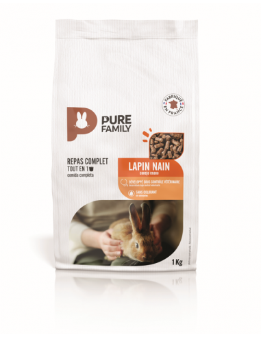 Aliment Complet Lapin 1Kg - Pure Family Pure Family Aliment complet