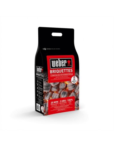 Briquette charbon bois sac 4kg - Weber Weber Charbons de bois et allume-feux