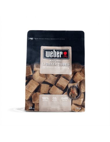 Cubes allume-feu brun x48 Weber Charbons et allumes-feu
