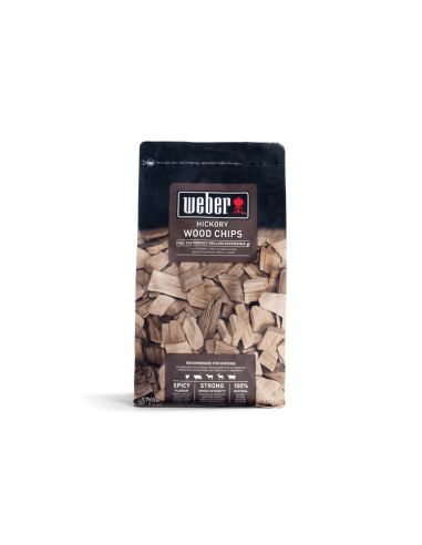 Copeaux de bois de fumage - Hickory 0,7kg Weber Charbons et allume-feux
