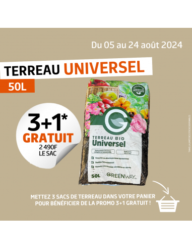 Terreau Universel BIO UAB 50L - Greenway Green Way NC Terreaux universel