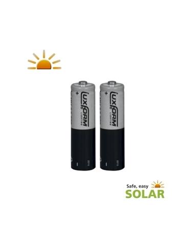 Piles solaires AA rechargeables x2 Luxform lighting Eclairage de jardin