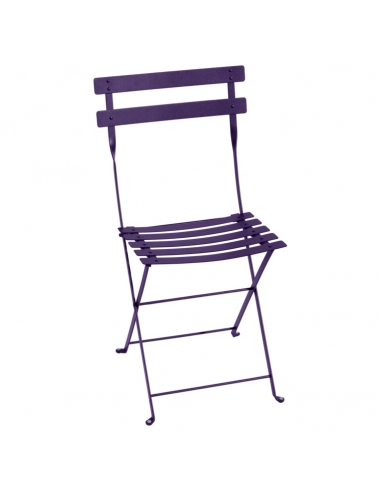 Chaise pliante Bistro aubergine - FERMOB Fermob Chaise de jardin