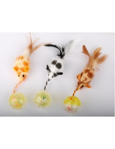 Souris + balle avec herbe à chat Anka Jeux et jouet