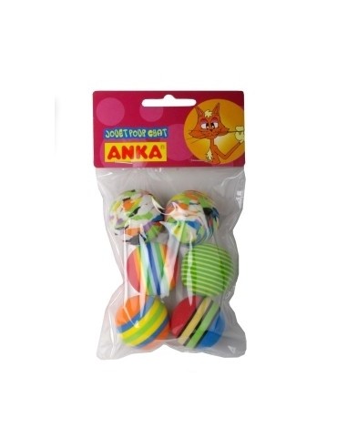 Pack 6 balles assorties pour chat Anka Jeux et jouet