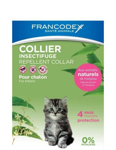 Collier Insectifuge Chaton Francodex Soins et antiparasitaire
